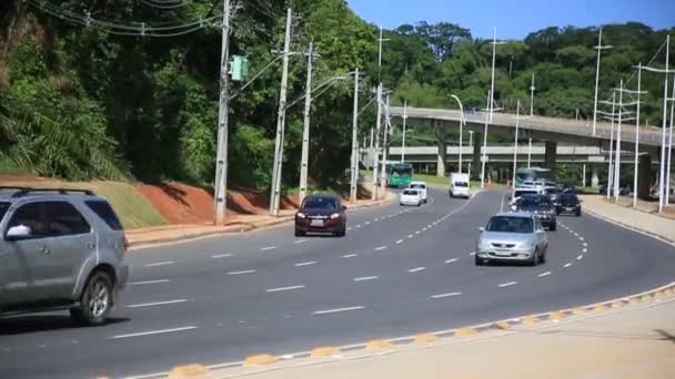 Salvador Bahia Braziliaans Mei 2021 Zicht Gebouwen Een Residentieel Flatgebouw — Stockvideo