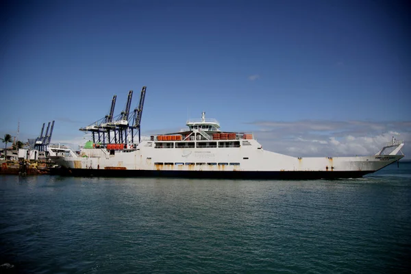 Salvador Bahia Brazil Juni 2021 Ferry Boat Zumbi Dos Palmares — Stockfoto