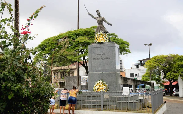 Salvador Bahia Brazil Ιούλιος 2021 Μνημείο Της Μαρίας Quiteria Jesus — Φωτογραφία Αρχείου