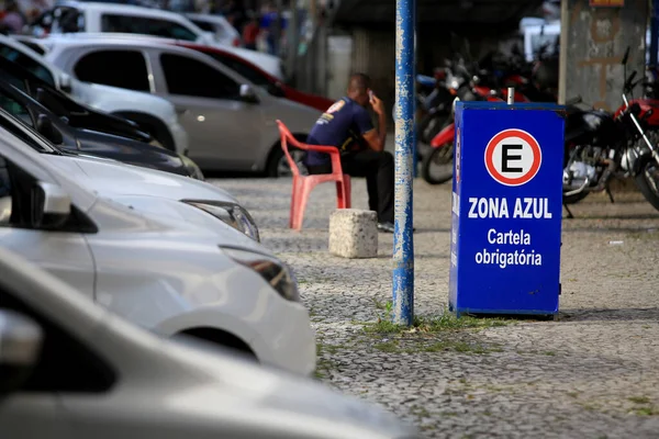 Salvador Bahia Brasil Agosto 2017 Carro Trator Enfrenta Cobrança Por — Fotografia de Stock