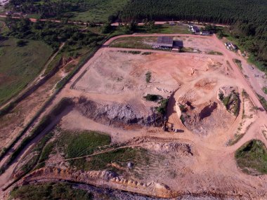 Alagoinhas, Bahia, Brezilya - 2 Mayıs 2019: Alagoinhas şehrinin havadan görünüşü.
