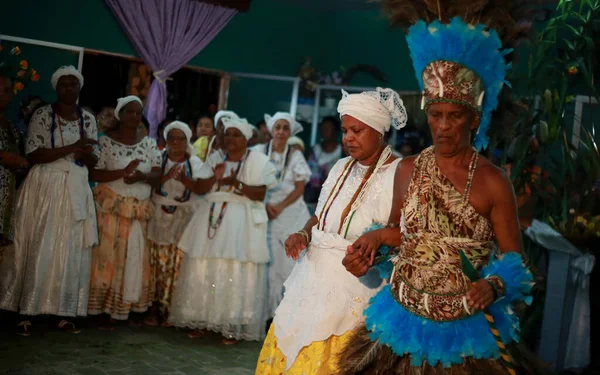 Simoes Filho Bahia Barazil February 2016 Integrants Candomble Religion Seen — Fotografia de Stock