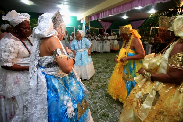 Simoes Filho Bahia Barazil February 2016 Integrants Candomble Religion Seen — Fotografia de Stock