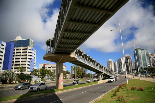 Salvador Bahia Brasil Julho 2021 Passagem Pedestre Região Iguatemi Cidade — Fotografia de Stock