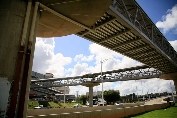 Salvador Bahia Brezilya Temmuz 2021 Salvador Iguatemi Bölgesinde Yaya Geçidi — Stok fotoğraf