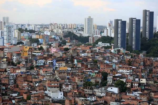2016 Salvador Bahia Brazil Aughantas29 2016 Aerial View Observation Favela — 스톡 사진