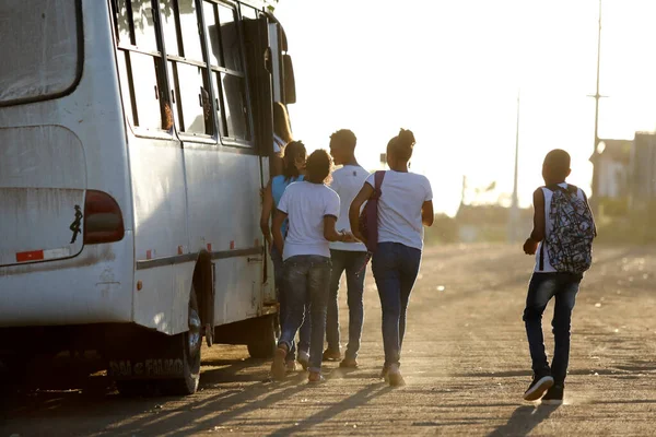 Santo Antonio Jesus Bahia Brazil Augusti 2019 Allmänna Skolelever Ses — Stockfoto