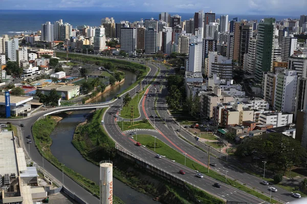 Salvador Bahia Brasil Junio 2016 Vista Aérea Fachadas Edificios Residenciales —  Fotos de Stock