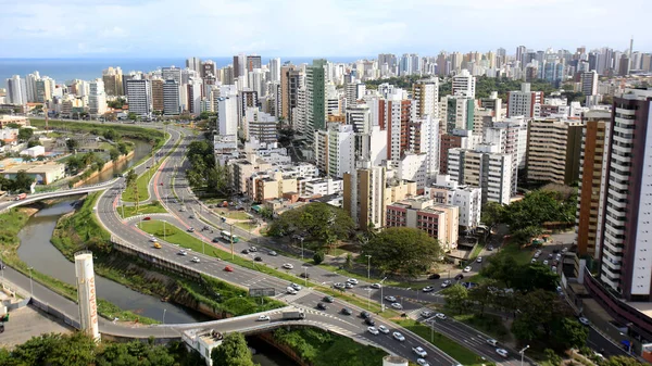 Salvador Bahia Brasil Junio 2016 Vista Aérea Fachadas Edificios Residenciales —  Fotos de Stock