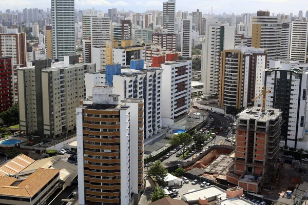 Salvador Bahia Brazil June 2016 Aerial View Residential Buildings Facades — Stock Photo, Image