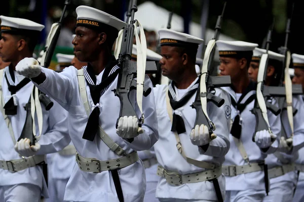 Lsalvador Bahia Brazil September 2014 Brazilian Navy Military Personnel Seen — Stock Photo, Image