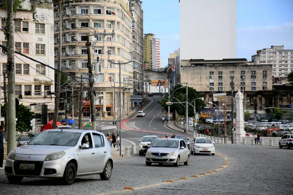 Salvador Bahia Braziliaans Juli 2021 Uitzicht Straat Regio Castro Alves — Stockfoto