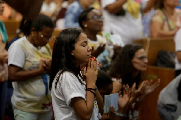 Salvador Bahia Brezilya Ekim 2019 Santa Dulce Poor Hayranları Salvador — Stok fotoğraf