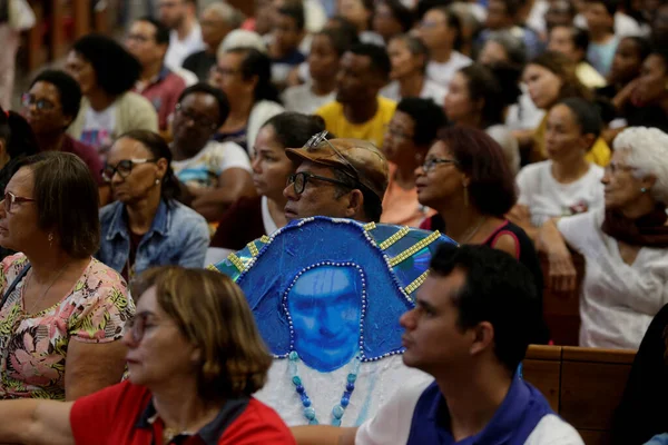 Salvador Bahia Brazil 2019 Október Santa Dulce Poor Hívei Salvadori — Stock Fotó