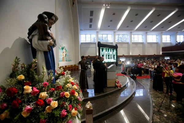 Salvador Bahia Brazílie Října 2019 Návrat Jeptišky Santa Dulce Dos — Stock fotografie