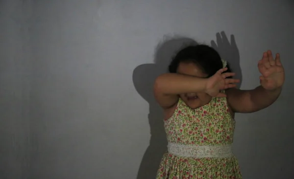 Salvador Bahia Brazil August 2021 Simulation Domestic Violence Children City — Stockfoto