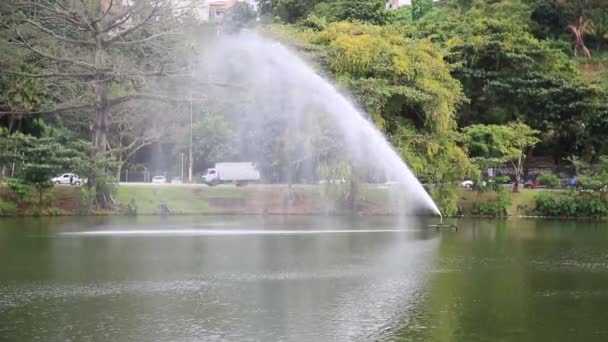 Salvador Bahia Brazil Augusti 2021 Vattenstråle Som Används För Att — Stockvideo