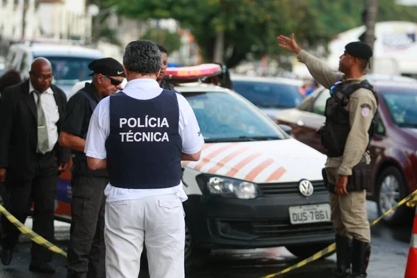 Salvador Bahia Brezilya Ağustos 2015 Teknik Polis Departmanından Uzmanlar Salvador — Stok fotoğraf