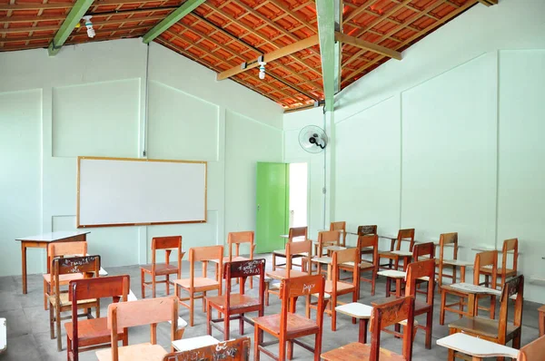 Salvador Bahia Brasil Fevereiro 2011 Vista Móveis Sala Aula Uma — Fotografia de Stock