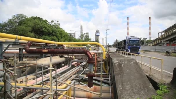 Camacari Bahia Braziliaans Augustus 2021 Zicht Industrie Industrie Het Industriële — Stockvideo
