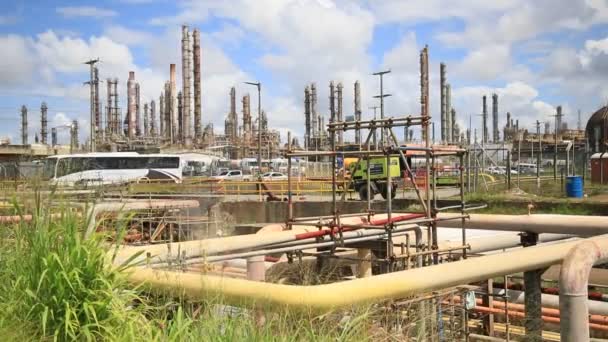 Camacari Bahia Brasil Agosto 2021 Vista Fachada Fabrica Empresa Braskem — Vídeo de stock