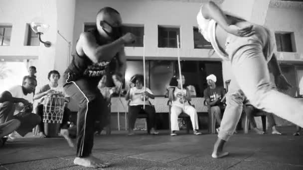 Salvador Bahia Brasil Septiembre 2021 Ven Capoeristas Una Roda Capoeira — Vídeos de Stock