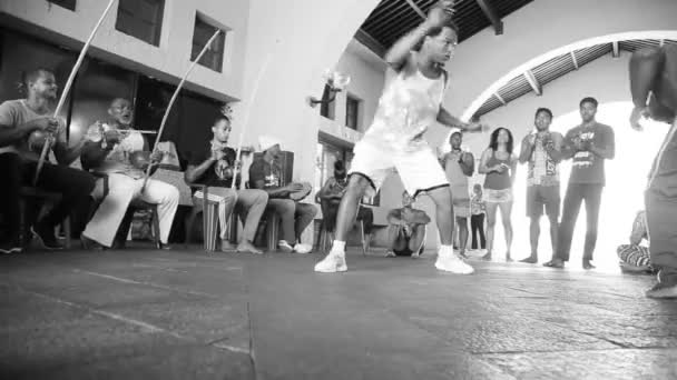 Salvador Bahia Brazil September 2021 Capoeristas Ses Capoeira Roda Parque — Stockvideo