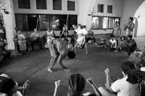 Salvador Bahia Brasil Septiembre 2021 Ven Capoeristas Una Roda Capoeira — Foto de Stock