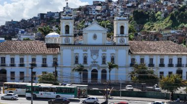 Salvador, Bahia, Brezilya - 28 Temmuz 2025: Casa Pia de Sao Joaquim manzarası.