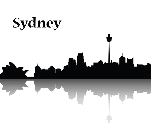 Sydney City Skyline — Stock Vector