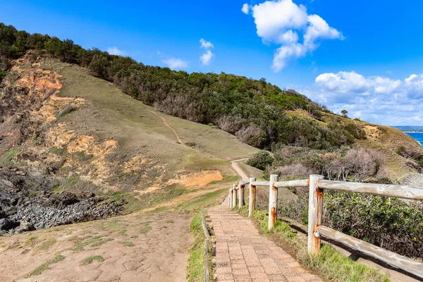 Schöne Aussicht Auf Den Wanderweg Des Kaps Byron Bay Beliebtes — Stockfoto