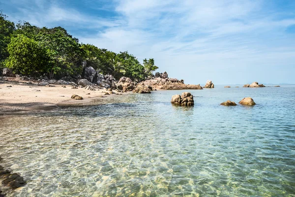 Belle Plage Sable Tropical Eau Claire Thaïlande Île Phangan Plage — Photo