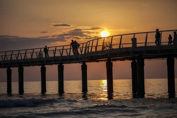 Versilia sunset — Stock Photo, Image