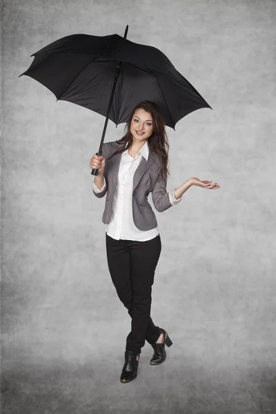 Colocar en su publicidad bajo el paraguas — Foto de Stock