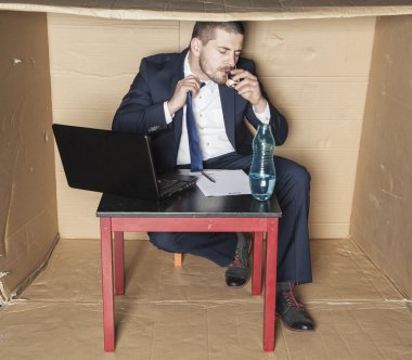 alkolizm için liderliğindeki işadamı stres