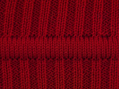 Makro kırmızı kazak ben