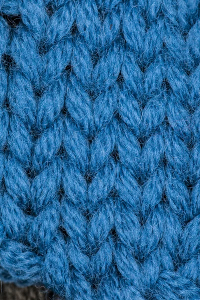 Голубое трикотажное полотно — стоковое фото
