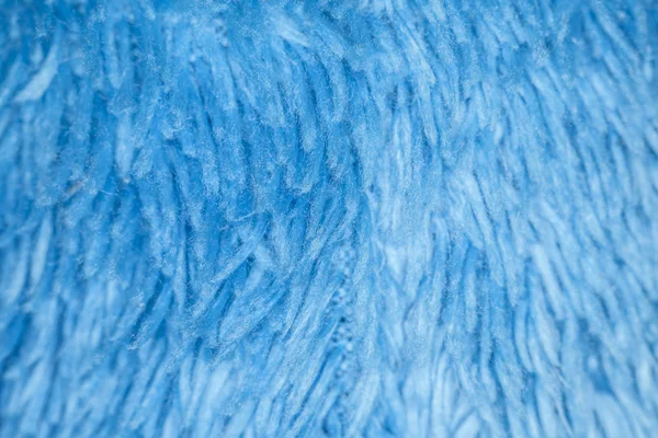 Tela peluda azul macro — Foto de Stock