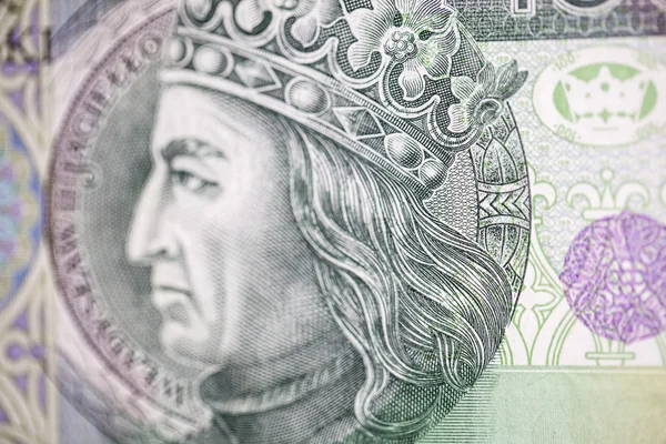 King of Poland on the hundred bill — Stock Photo, Image