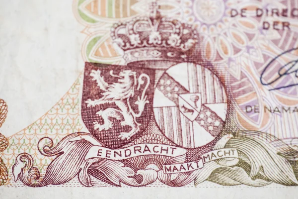 Macro foto van geld uit België — Stockfoto