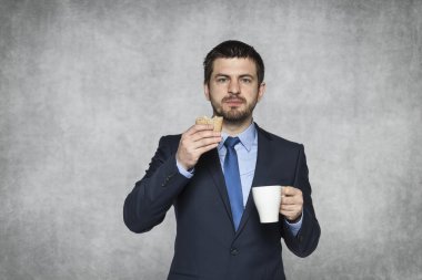 iş adamı ve onun sandviç