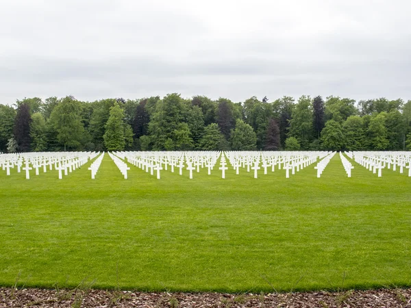 Amerykański cmentarz w Luksemburgu — Zdjęcie stockowe