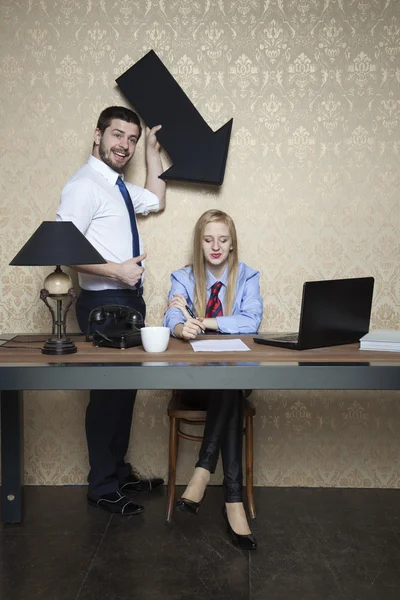 Quotes secretaries fall — Stock Photo, Image