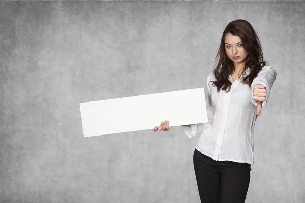 Daumen runter für schlechte Publicity — Stockfoto