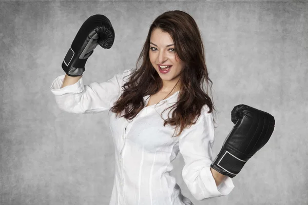 Mujer de negocios feliz — Foto de Stock