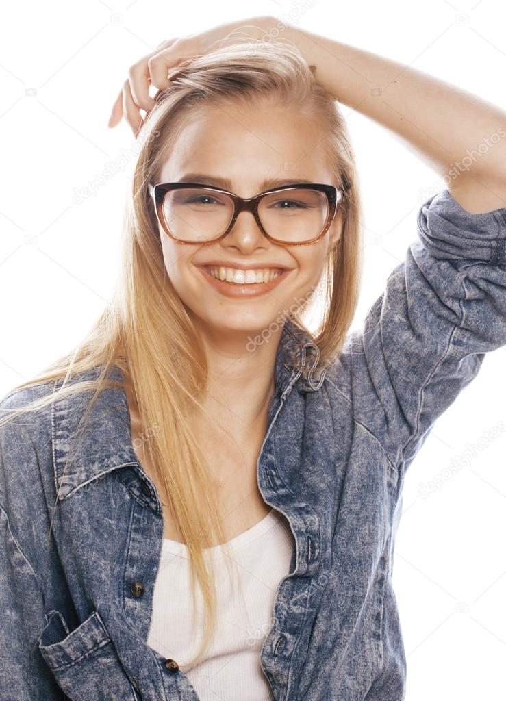 Junge Blonde Mädchen Junge Blonde Mädchen