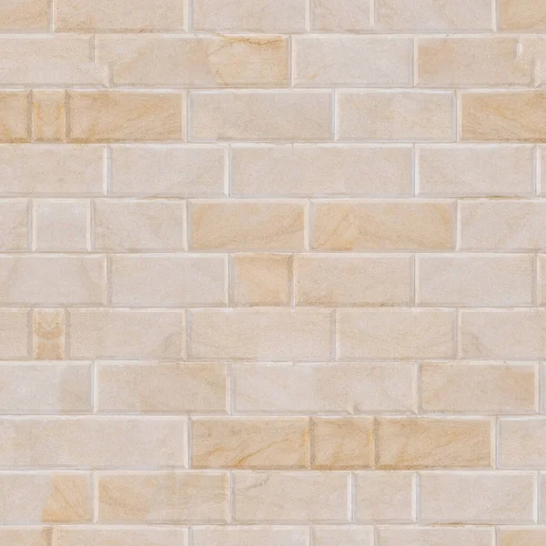 Natural Porous Stone Brick Seamless Texture Tiling Clean Background Pattern — Stock Photo, Image