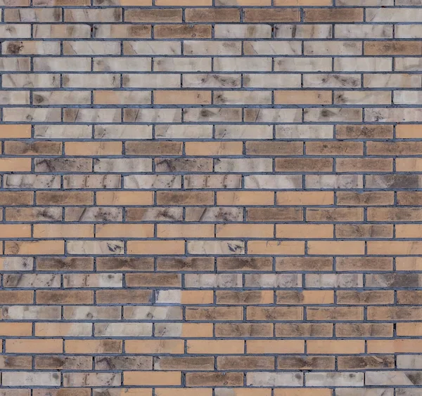 Gelbbraun Mit Weißer Brick Nahtloser Textur Fliesen Sauber Für Hintergrundmuster — Stockfoto