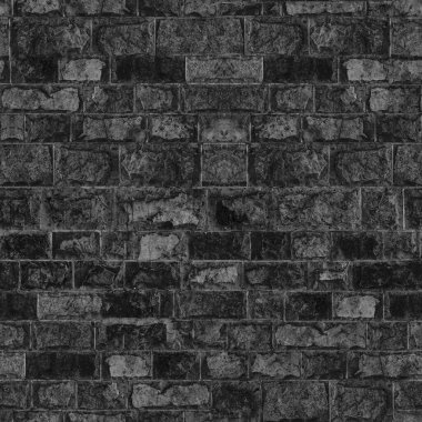 Kusursuz desenli Brick Stone Black Grey rengi. Geçmişi temiz görünüyor. Dikdörtgen mozaik fayanslar yüksek çözünürlüklü duvar. Üretimde yaşlı ya da yapay olarak yaşlı