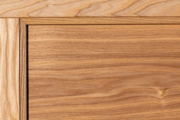 Corner Wood frame Texture. Solid oak with natural wood grain patterns. Smooth wooden surface for the design of facades and floors. Clear nail polish ash background